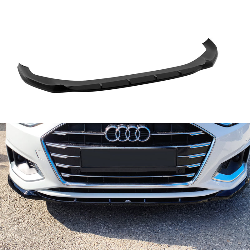 Motordrome, frontspoiler, glanzend zwart, past op Audi A4 Sedan/Avant (B9) Facelift (2019-), excl. S-Line/S4