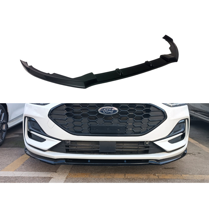 Motordrome, Spoiler avant, compatible avec Ford Focus IV restylé ST/ST-Line 2021- (ABS noir brillant)