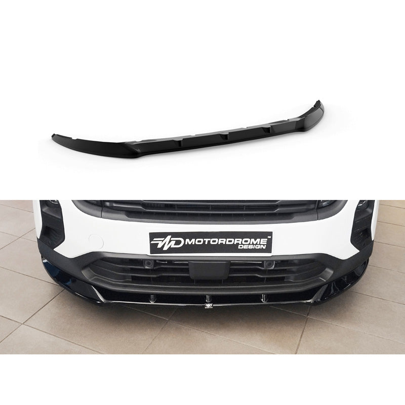 Motordrome, Front spoiler, ABS Gloss black, Fits Ford Transit Courier (B460) 2023-, aerodynamic design