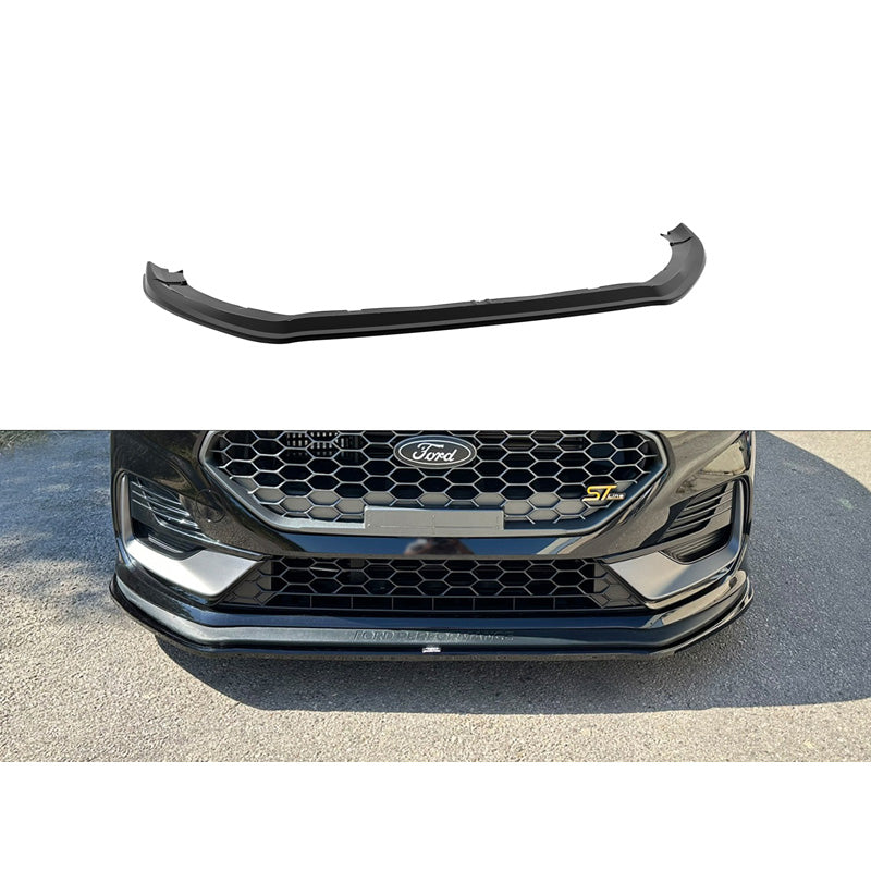 Motordrome Front spoiler suitable for Ford Fiesta ST VIII Facelift 2021- (ABS Gloss black)
