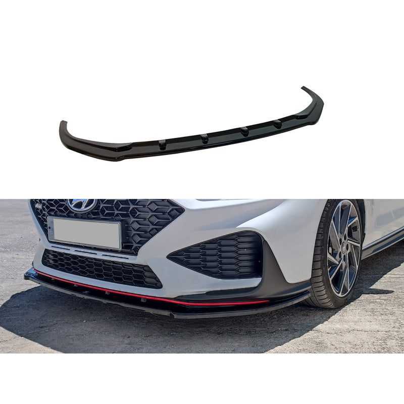 Motordrome, Front spoiler, fits Hyundai i30 III N/N-Line Hatchback/Fastback Facelift 2020- (ABS Glossy black)
