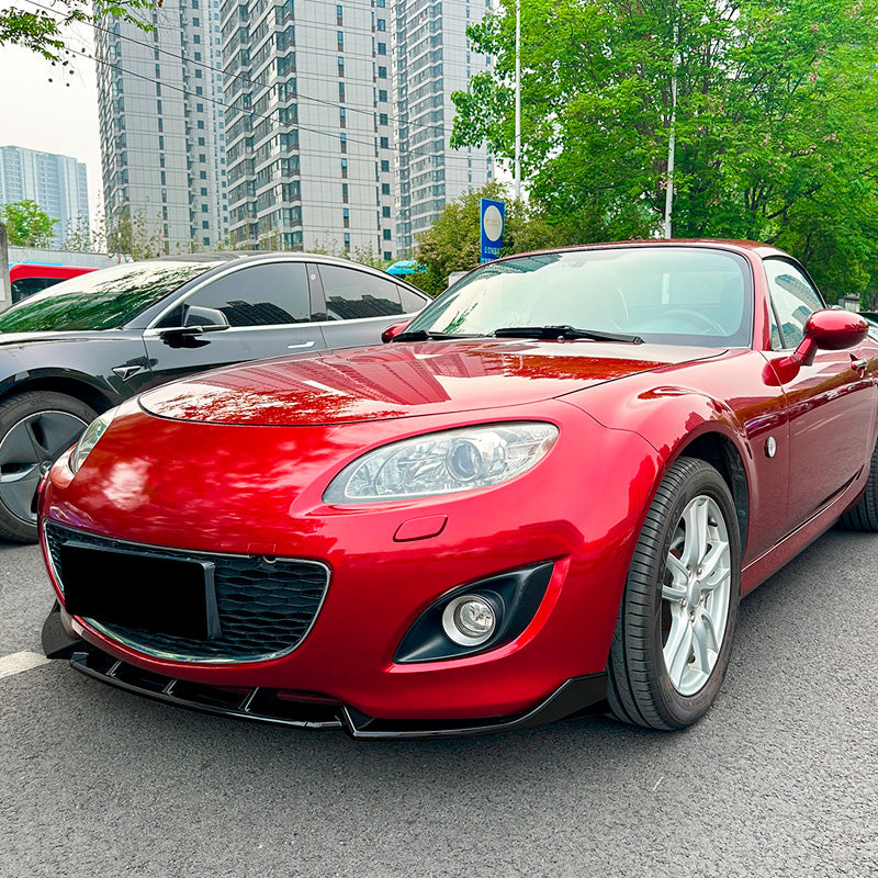 AutoStyle, Front spoiler, Gloss Black ABS, fits Mazda MX-5 (NC) Facelift (2009-2015)