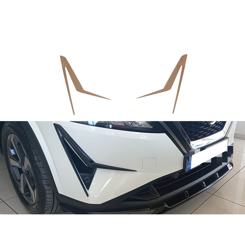 Motordrome, ailes de spoiler avant (coins), compatibles avec Nissan Qashqai III (J12) 2021- (PU)