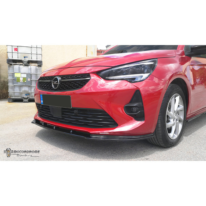 Motordrome, Spoiler avant, compatible avec Opel Corsa F GS-Line 2019- (ABS)