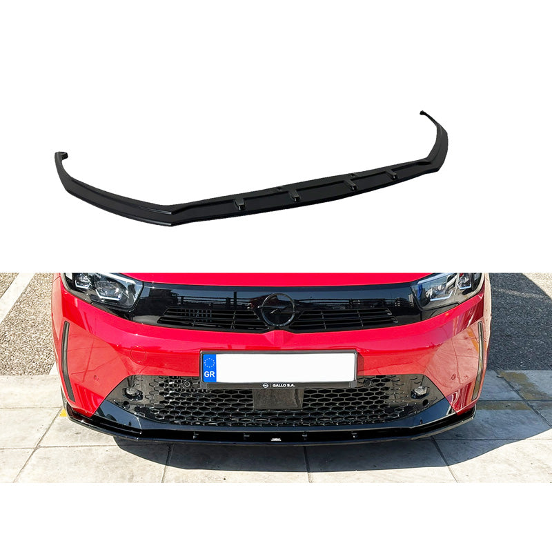 Motordrome, Spoiler avant V2, compatible avec Opel Corsa F GS-Line 2019- (ABS)