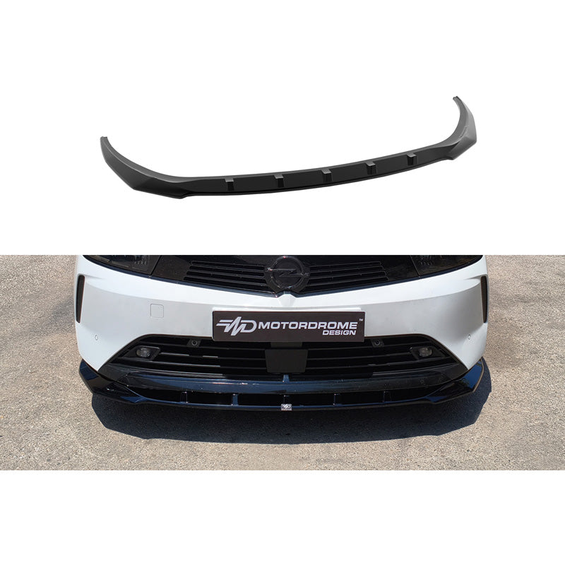 Motordrome, Front spoiler, fits Volkswagen Opel Astra L Hatchback + Sportstourer (2021-), ABS