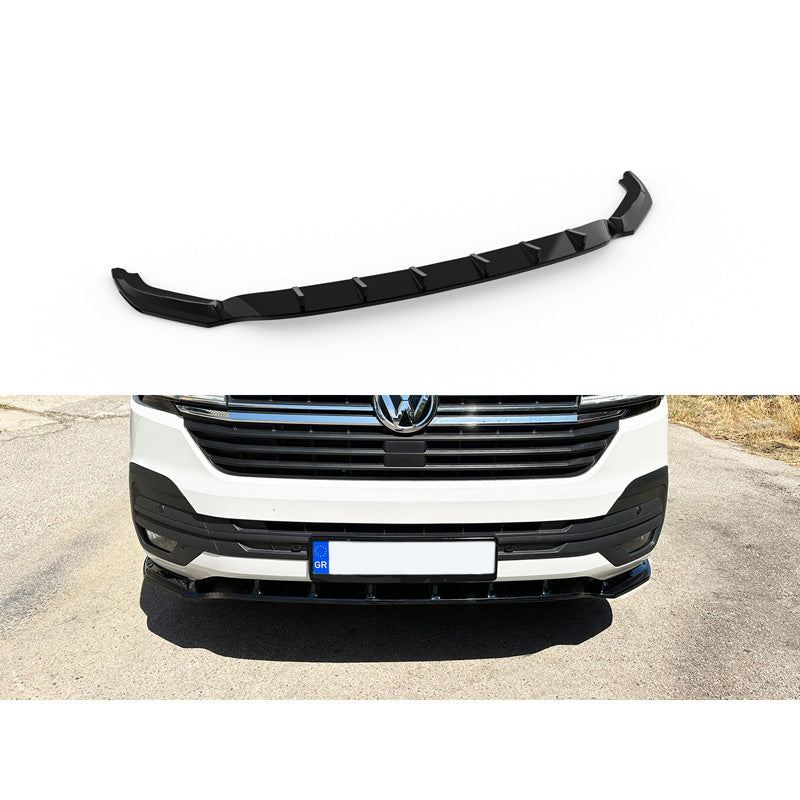 Motordrome, Front spoiler V.2, fits Volkswagen Transporter T6.1 2020-2022 (ABS)