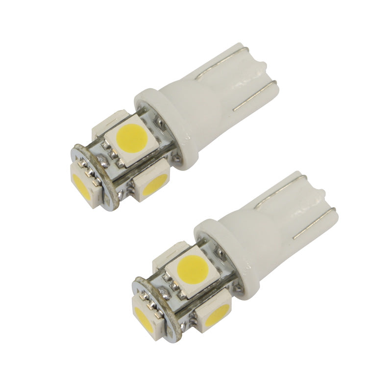AutoStyle, Ampoules LED T-10 12V effet xénon jaune - lot de 2 pièces (5050-3 chips)