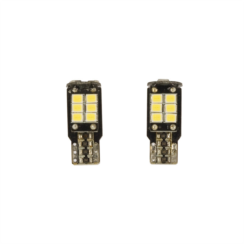 AutoStyle, ampoules LED T-10 15Q - 12V aspect xénon blanc - 2 pièces - avec résistance CAN-bus