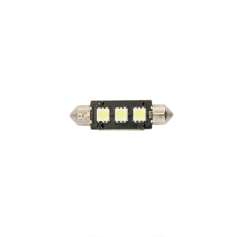 AutoStyle, Ampoule à culot pin look xénon - 3Q SMD - 11x43mm - 12V - compatible Canbus
