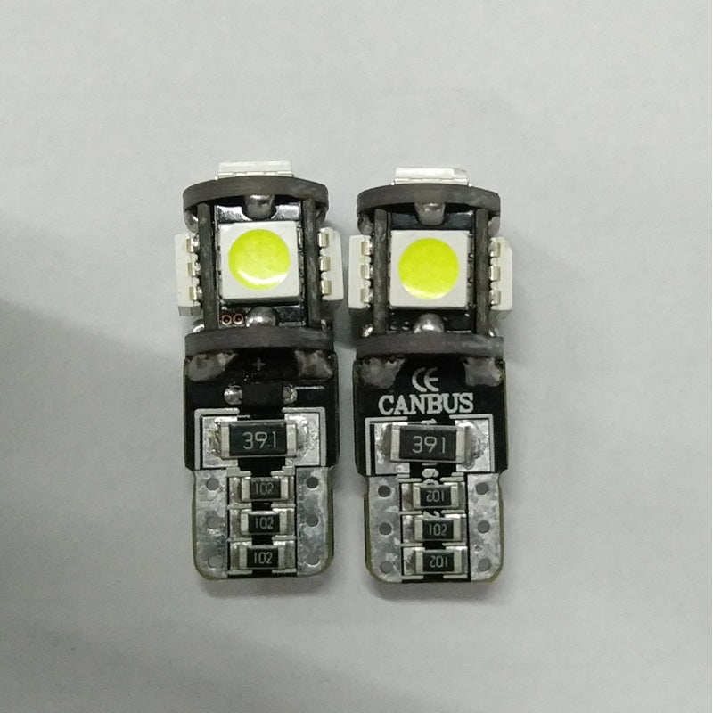 AutoStyle, Ampoules LED T-10 5Q - 12V blanches - 2 pièces - 7000K