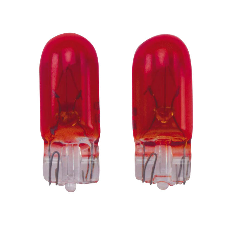 AutoStyle, Ampoules T-10 12V/5W rouges (coated) - lot de 2 pcs.