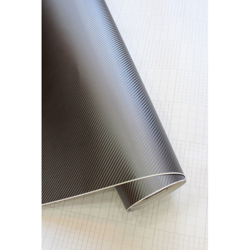 AutoStyle, 3D Carbon Fiber Film with Air Channel - Dark Gray - 152x200cm