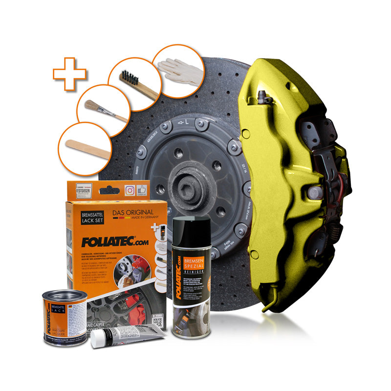 Foliatec, Brake Caliper Coating - hyper gold metallic - 3 Components