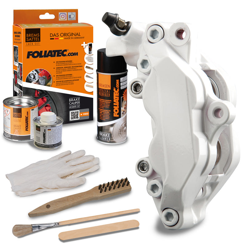 Foliatec, Brake Caliper Coating - pure white - 3 Components
