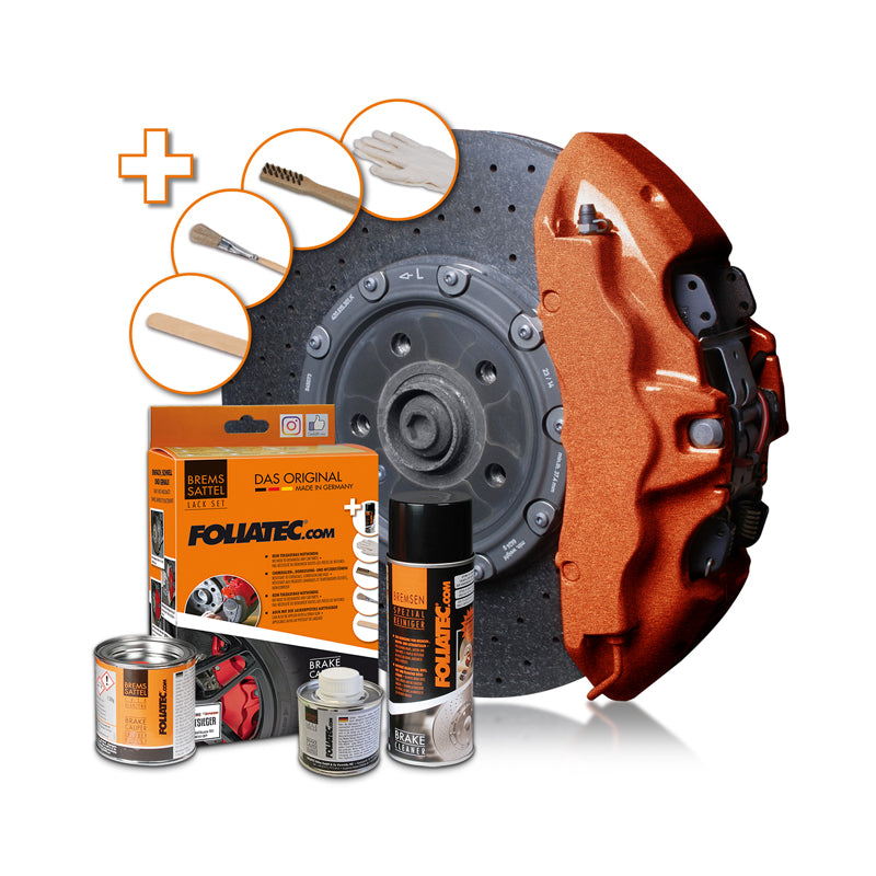 Foliatec, Brake Caliper Coating - vintage copper metallic - 3 Components