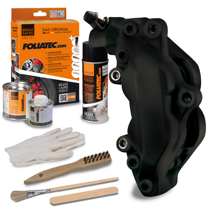 Foliatec, remklauwverf,- midnight black mat - 3 componenten