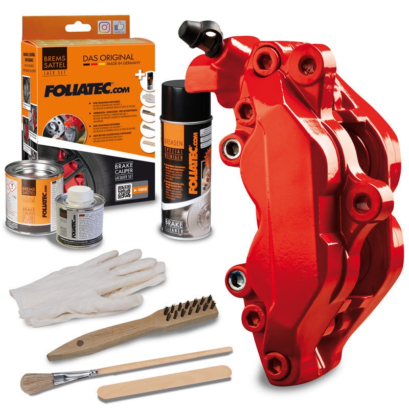 Foliatec Brake Caliper Paint - Performance Red Glossy - 3 Components