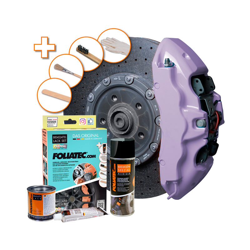Foliatec, Brake Caliper Coating - Soft Violet (Pastel) - 3 Components