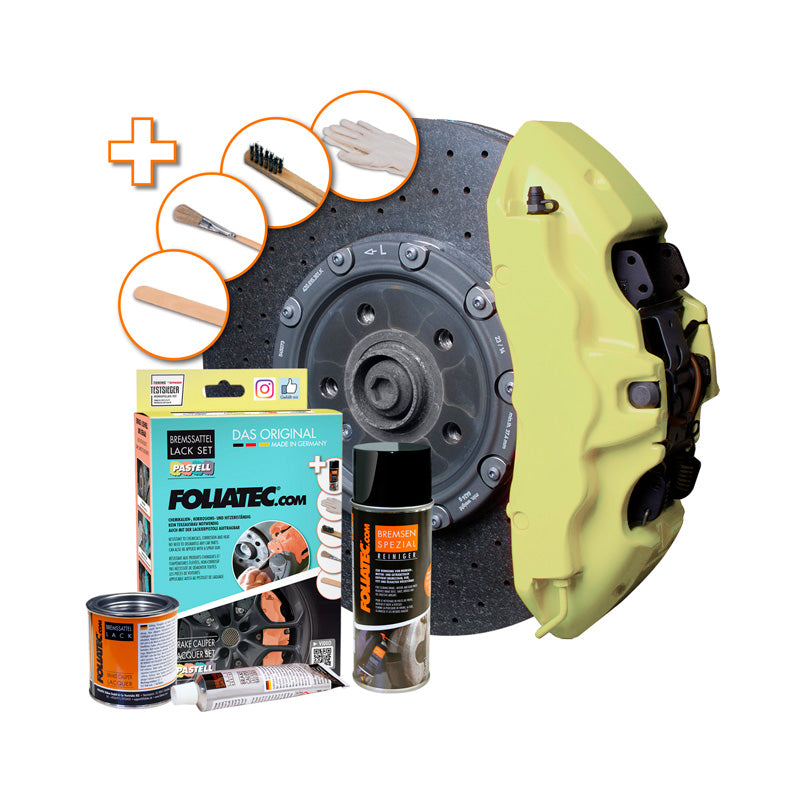 Foliatec, Brake Caliper Coating - Creamy Vanilla (Pastel) - 3 Components