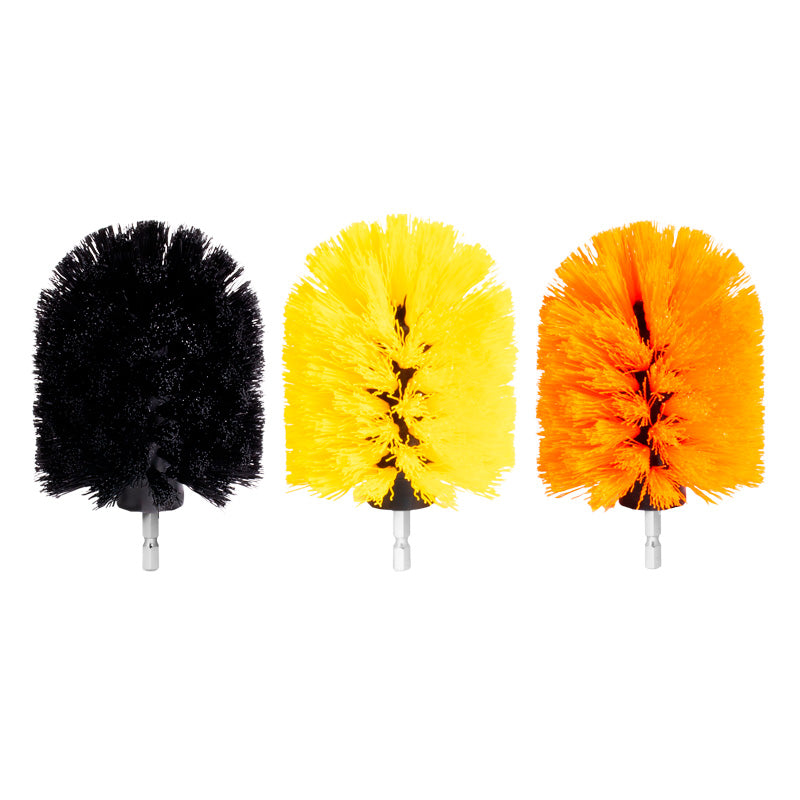 Gecko, Brush set for drill, 3 pieces, Soft, Medium, Hard