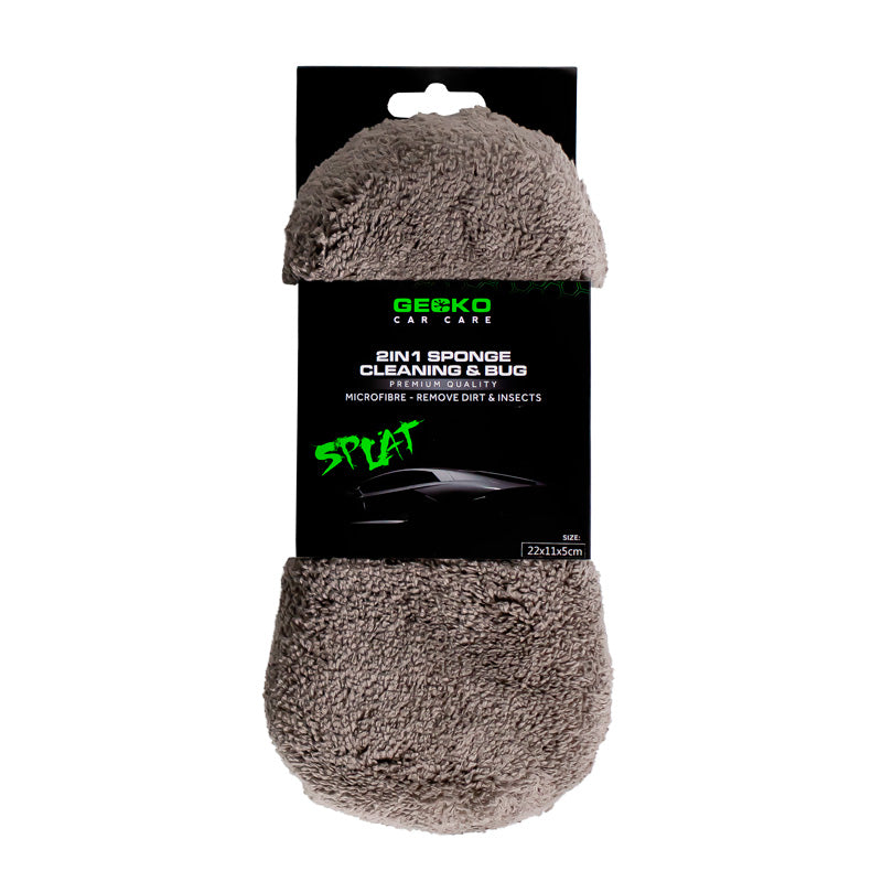 Gecko, 2-in-1 Microfiber and Insect Sponge - 2x11x5cm