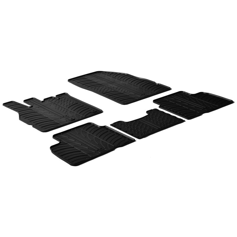 Gledring, rubbermatten, past op Renault Scenic III 2009-2016 (T profile 5-delige)