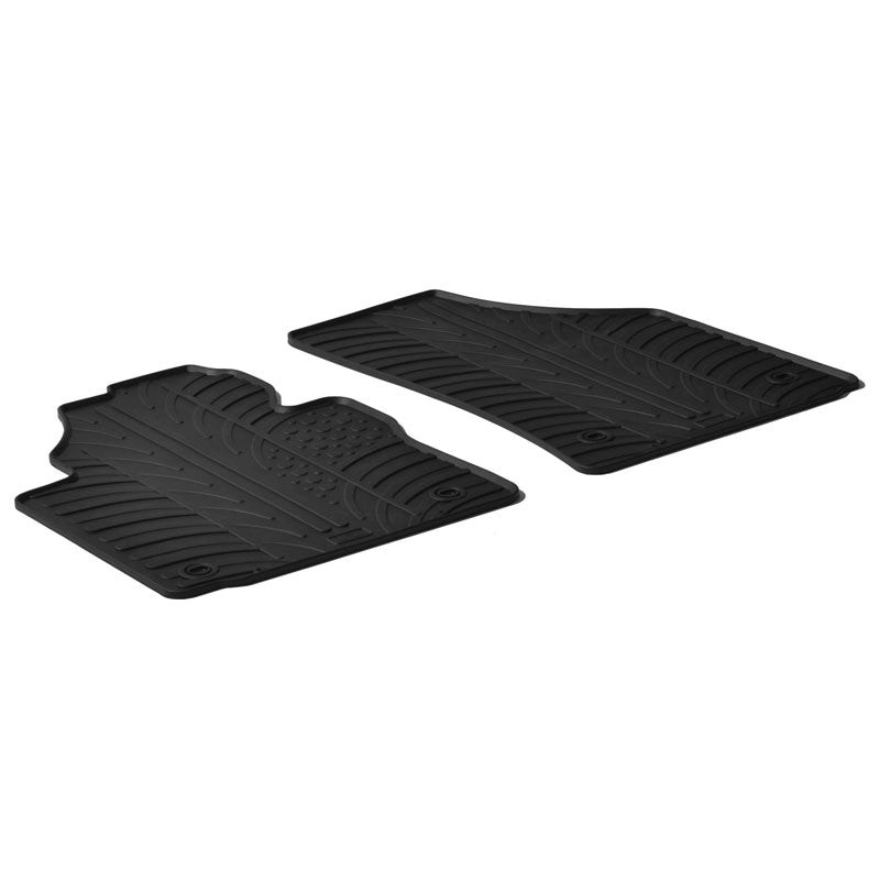 Gledring, tapis en caoutchouc, compatibles avec Volkswagen Caddy 2004-2015 & 2015-2020 (profil G 2 pièces + clips)