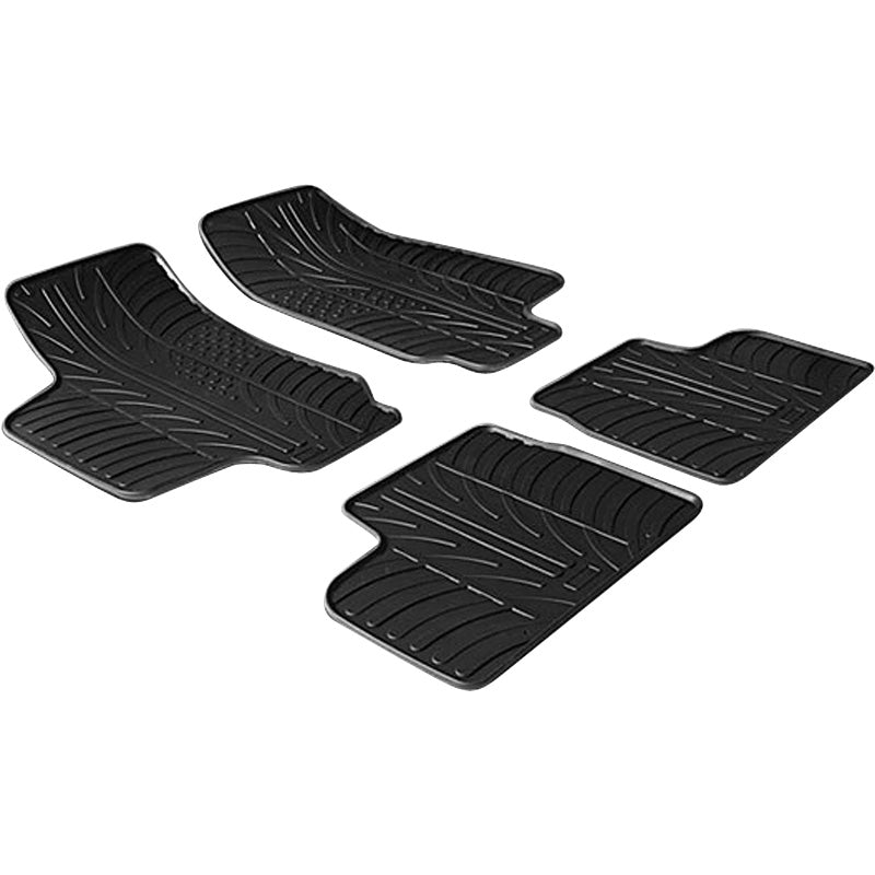 Gledring, Rubber floor mats, fits Opel Astra G 1998-2004 (T profile 4 pcs)