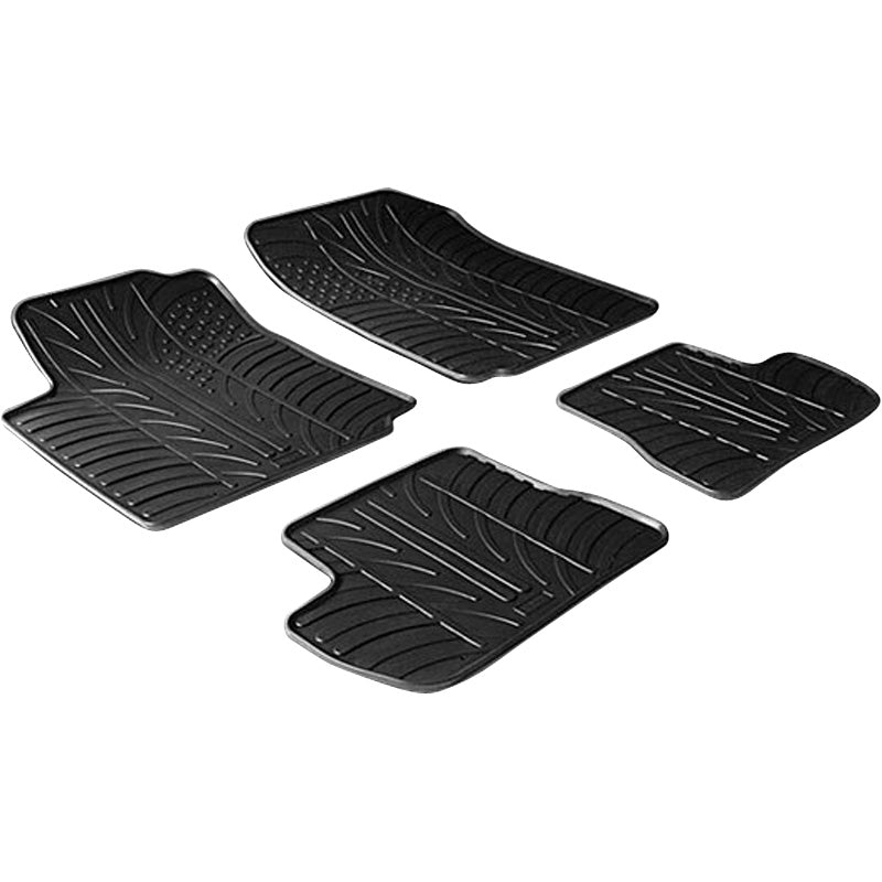 Gledring, tapis en caoutchouc, convient à Citroen C2 2003- (profil T 4 pièces)