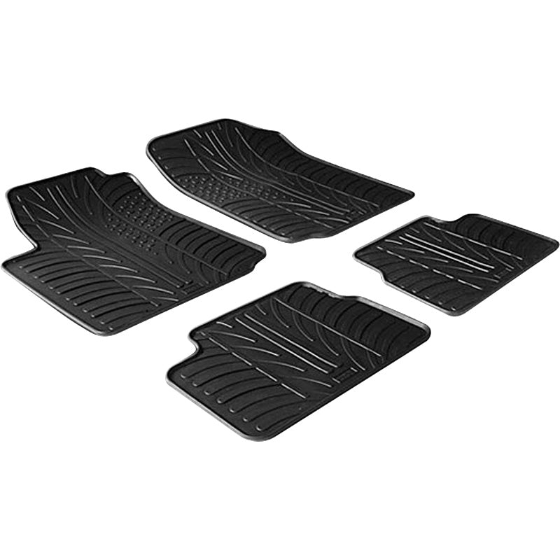 Gledring, tapis en caoutchouc, convient à Citroen C3 2002-2010 (profil T 4 pièces)