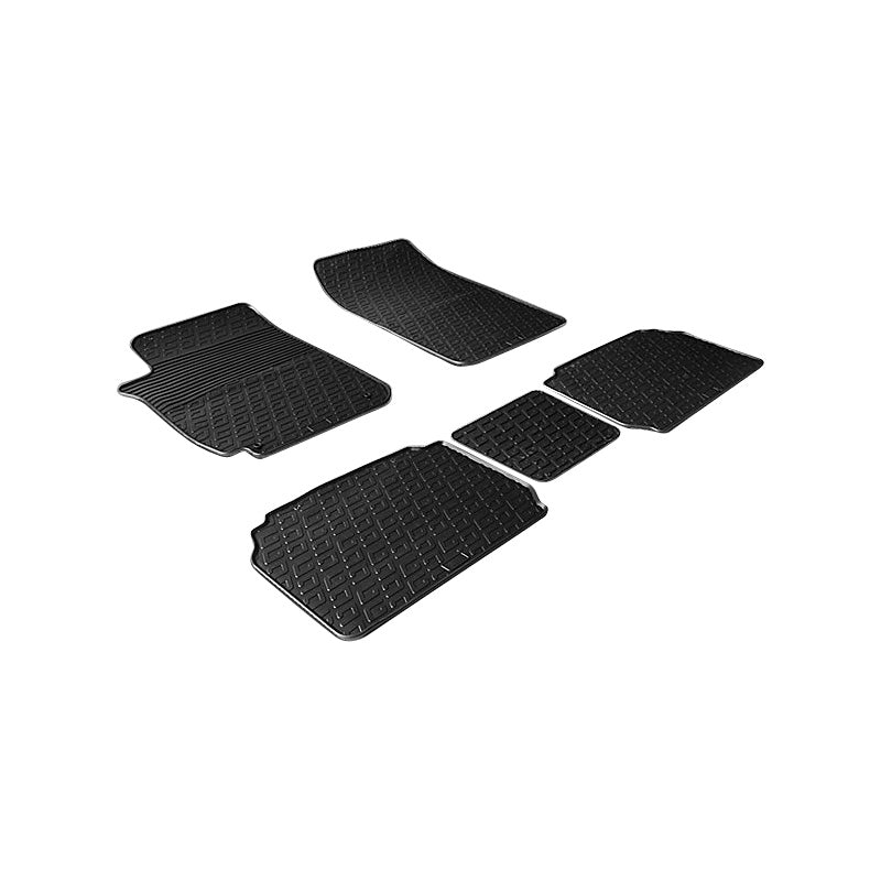 Gledring, rubber floor mats, fits Citroen Xsara Picasso 2000- (G profile 5-piece)