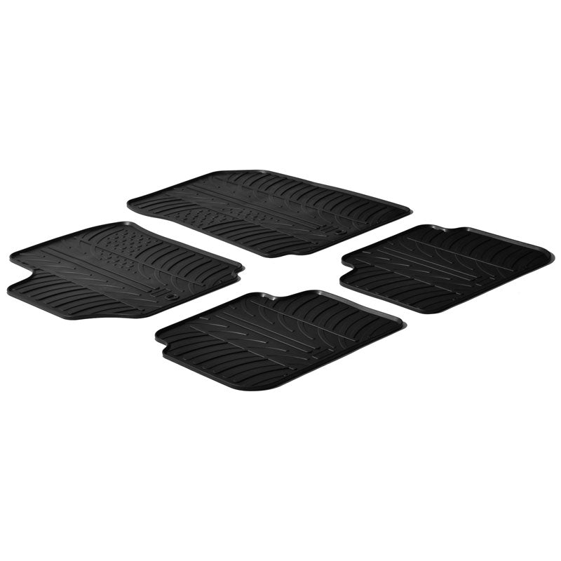 Gledring, Rubber Mats, fits Fiat Croma 2005- (T profile 4-piece)