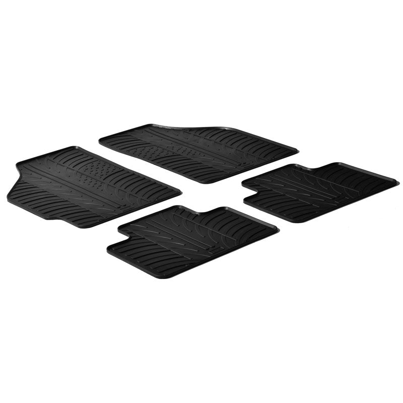 Gledring, Rubber Mats, fits Fiat Punto II 1999- & 2003- (T profile 4 pieces)