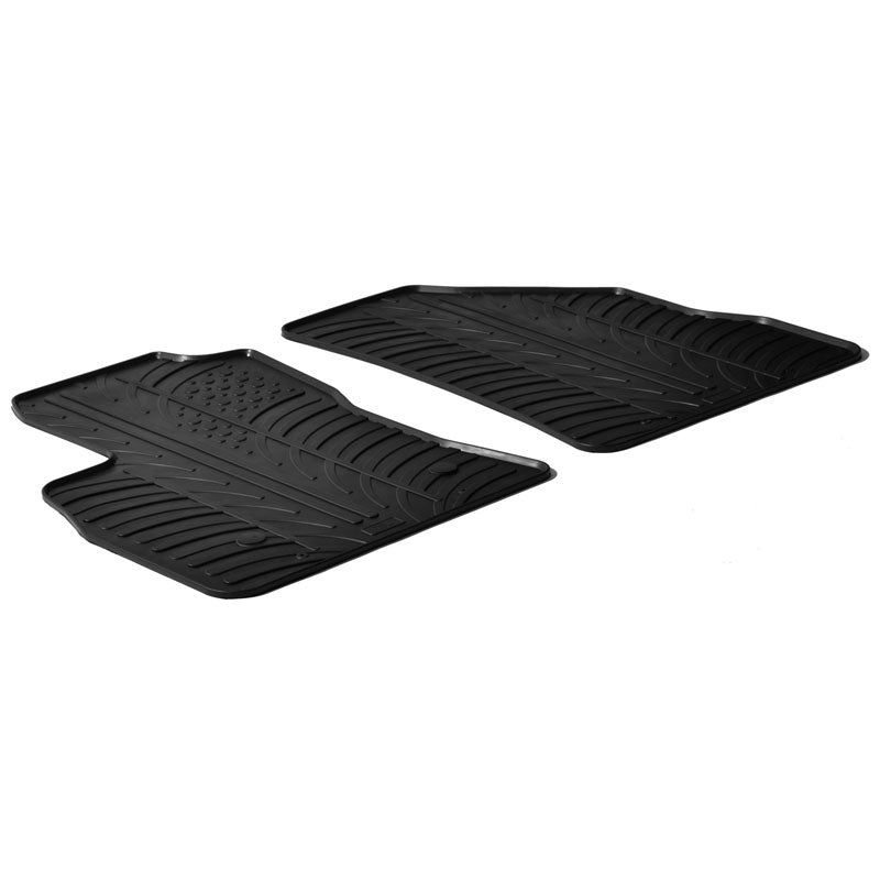 Gledring, rubbermatten, past op Fiat Doblo Cargo 3-deurs 2010-2023 & Opel Combo Cargo 3-deurs 2011-2018 (T-profiel 2-delig + clips)