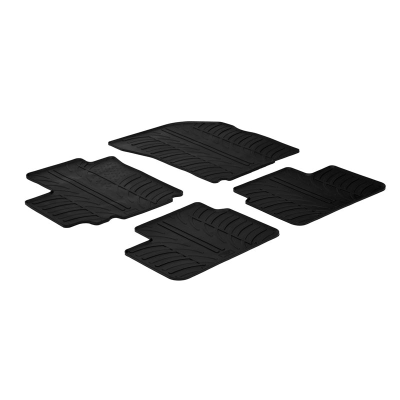 Gledring, rubber mats, fits Suzuki SX4 2006- & Fiat Sedici 2007- (5 doors) 4 pieces