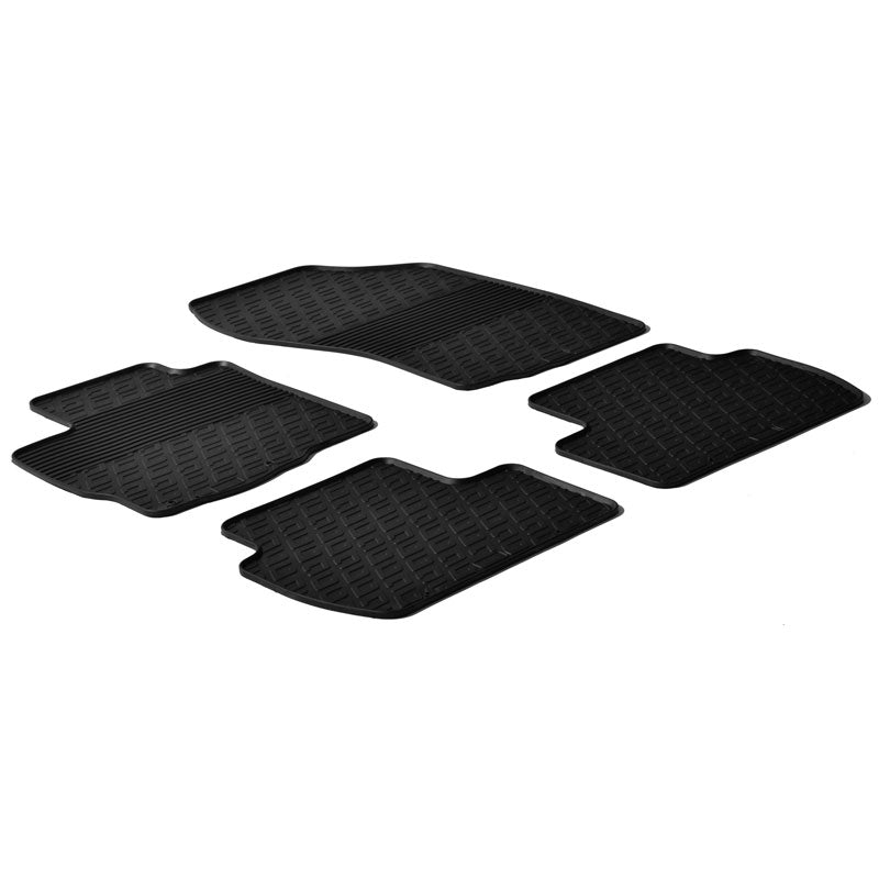 Gledring, rubber floor mats, fits Peugeot 4007 2007- / Citroen C-Crosser 2007- / Mitsubishi Outlander 2007-2010 (G profile 4-piece)