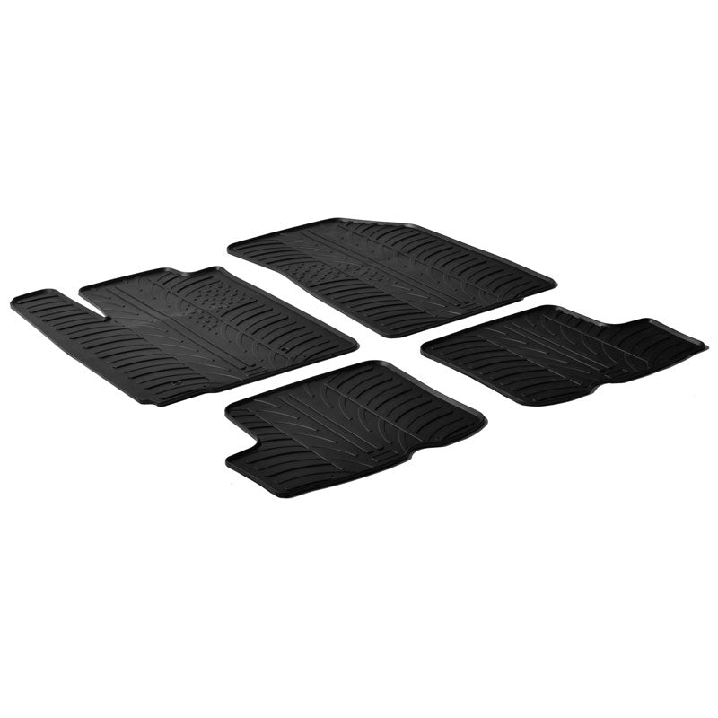 Gledring, Rubber mats, fits Dacia Sandero 2008- (T profile 4 pieces)