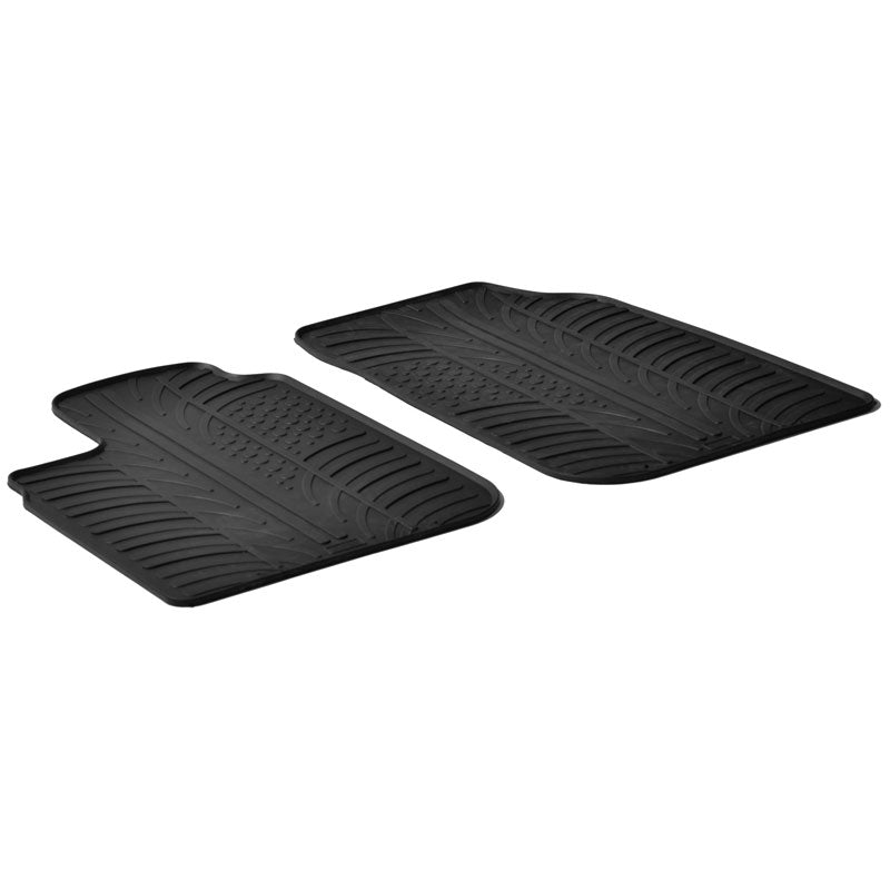 Gledring, Rubber mats, fits Dacia Logan Furgon/Pick-Up 2005- (T profile 2 pieces)