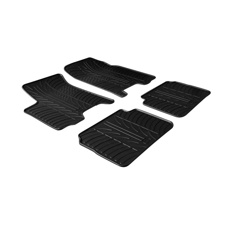 Gledring, rubberen automatten, geschikt voor Chevrolet Aveo 2006-2011 (T-profiel 4-delig)