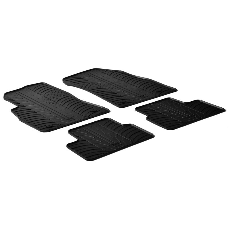 Gledring, rubbermatten, past op Chevrolet Cruze 2009- (T-profiel 4-delig + clips)