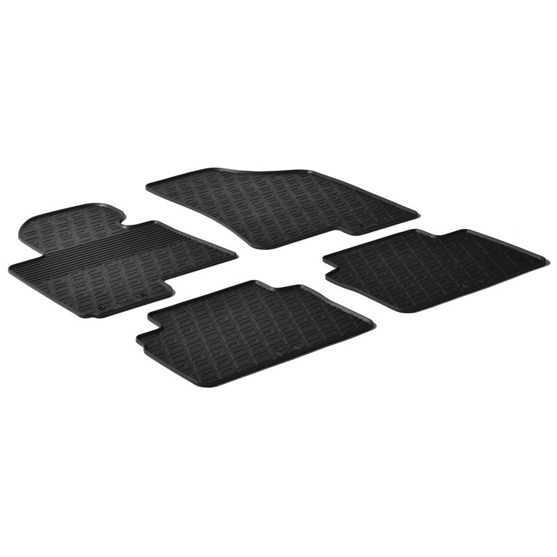 Gledring, Rubber Mats, fits Hyundai ix35 / Kia Sportage 5 doors 2010-2016 (G profile 4 pieces + clips)