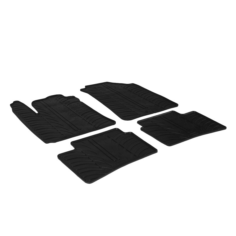 Gledring, Rubber mats, fits Hyundai i10 2014-2020 (T profile 4 pieces + clips)