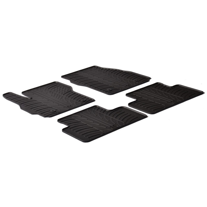 Gledring, tapis en caoutchouc, convient à Mazda 5 2010- (profil T 4 pièces + clips)