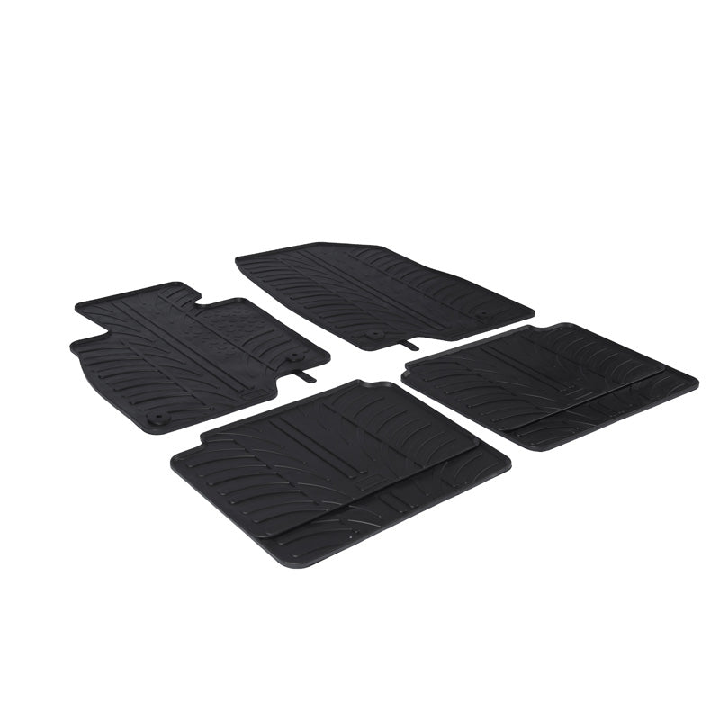 Gledring, Rubber Mats, Fits Mazda 6 2012- (T Profile 4 pieces + clips)