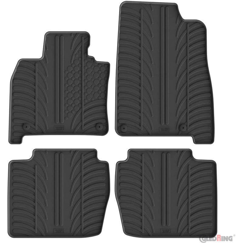 Gledring, Rubber Floor Mats, T-profile, 4-piece set, Fits Mazda CX-5 III (2025-)