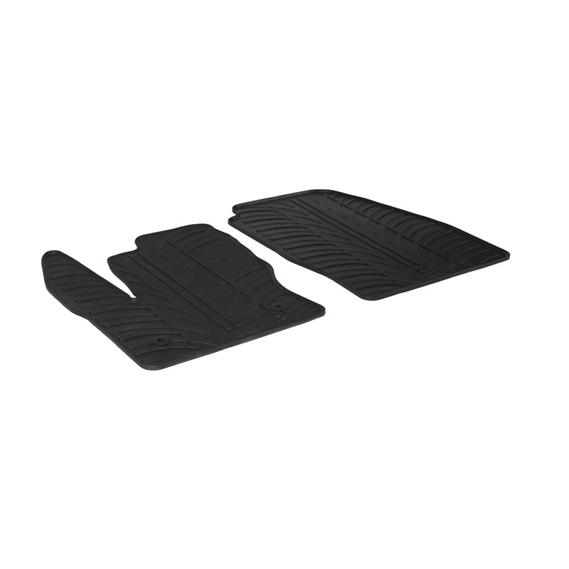 Gledring, Rubber Mats, Fits Ford Tourneo Connect Cargo 2014-2016 (T profile 2-piece + clips)