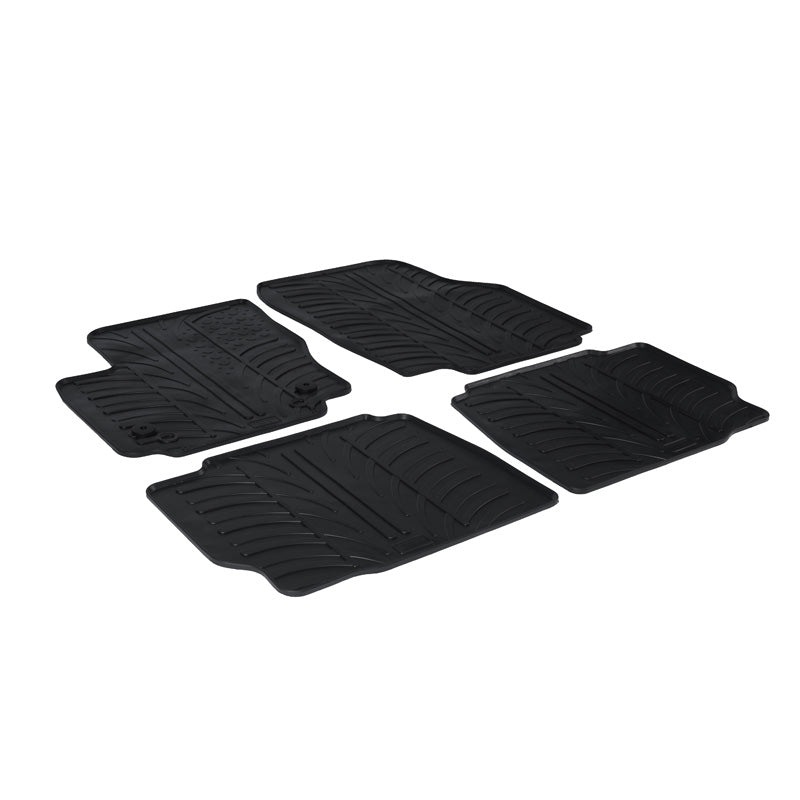 Gledring, Rubber Mats, Fits Ford Mondeo 5 doors 2011-2014 (T profile 4 pieces + clips)