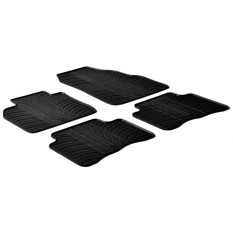 Gledring, Rubber mats, fits Ford B-Max 2012-2015 (T profile 4 pieces + clips)