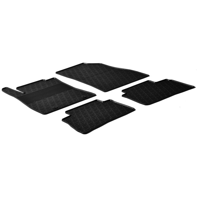 Gledring, Rubber Mats, Fits Nissan Juke 2010-2019 (G profile 4-piece + clips)